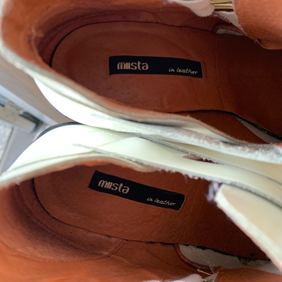 Miista white ankle boots with buckles - Picture 4 of 5